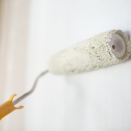 Paint Roller on Wall