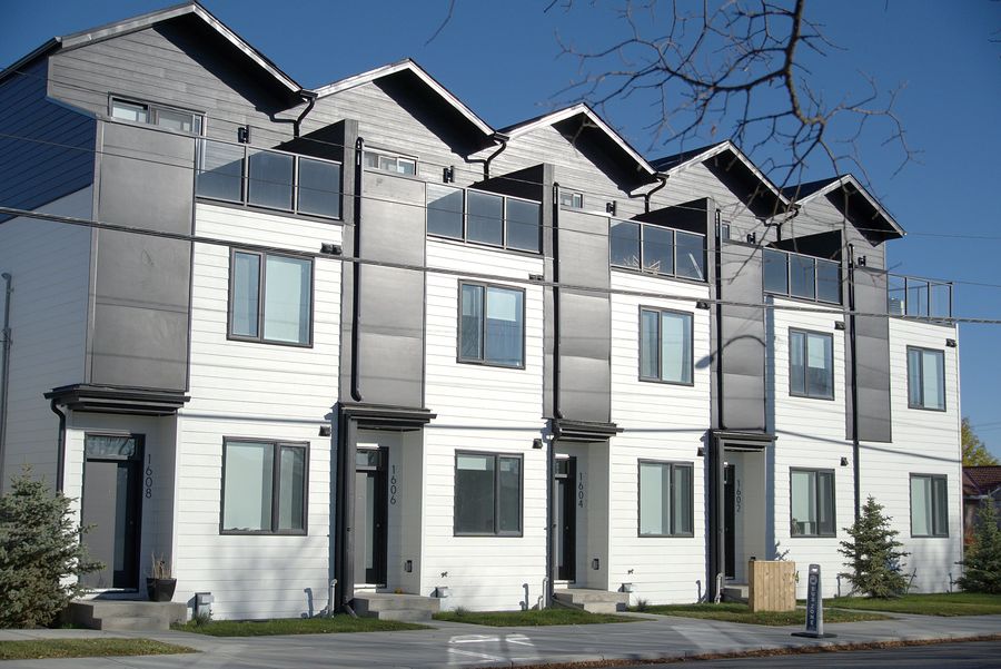 Rowhome block, full envelope, Calgary